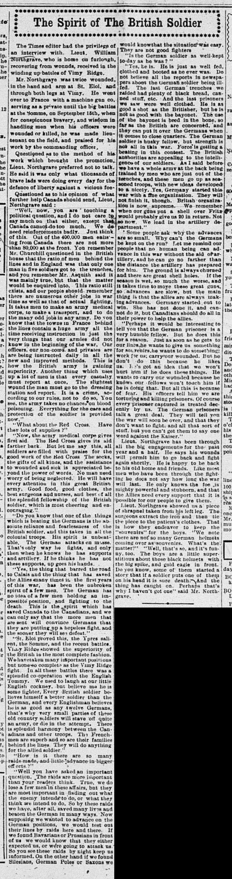 Port Elgin Times, August 15, 1917, p.1